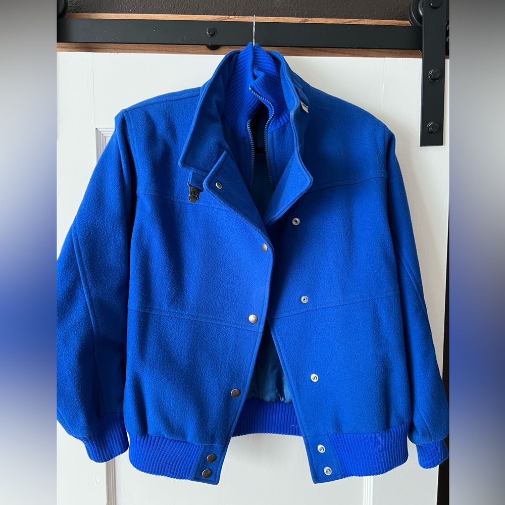 Vintage Cobalt 80’s Fox Run Bomber Jacket